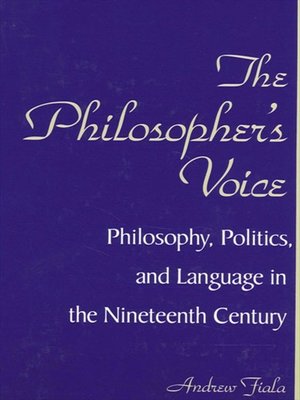 cover image of The Philosopher's Voice